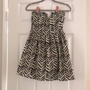 WINDSOR tribal print mini dress with tulle